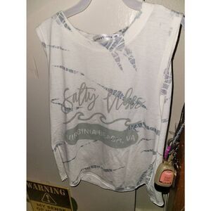 Salty vibes beach crop top